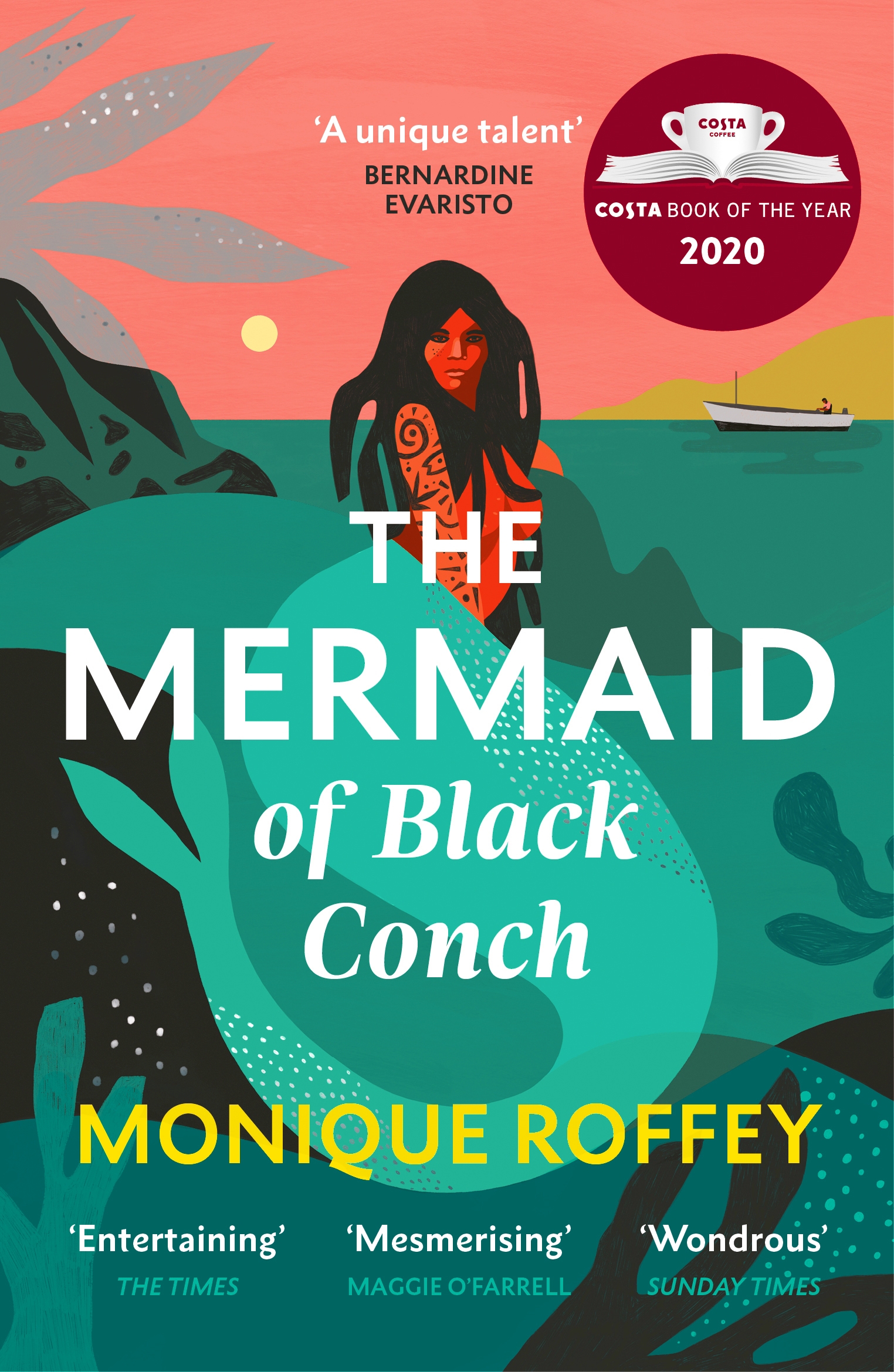 book cover of the mermaid of black conch by monique roffey